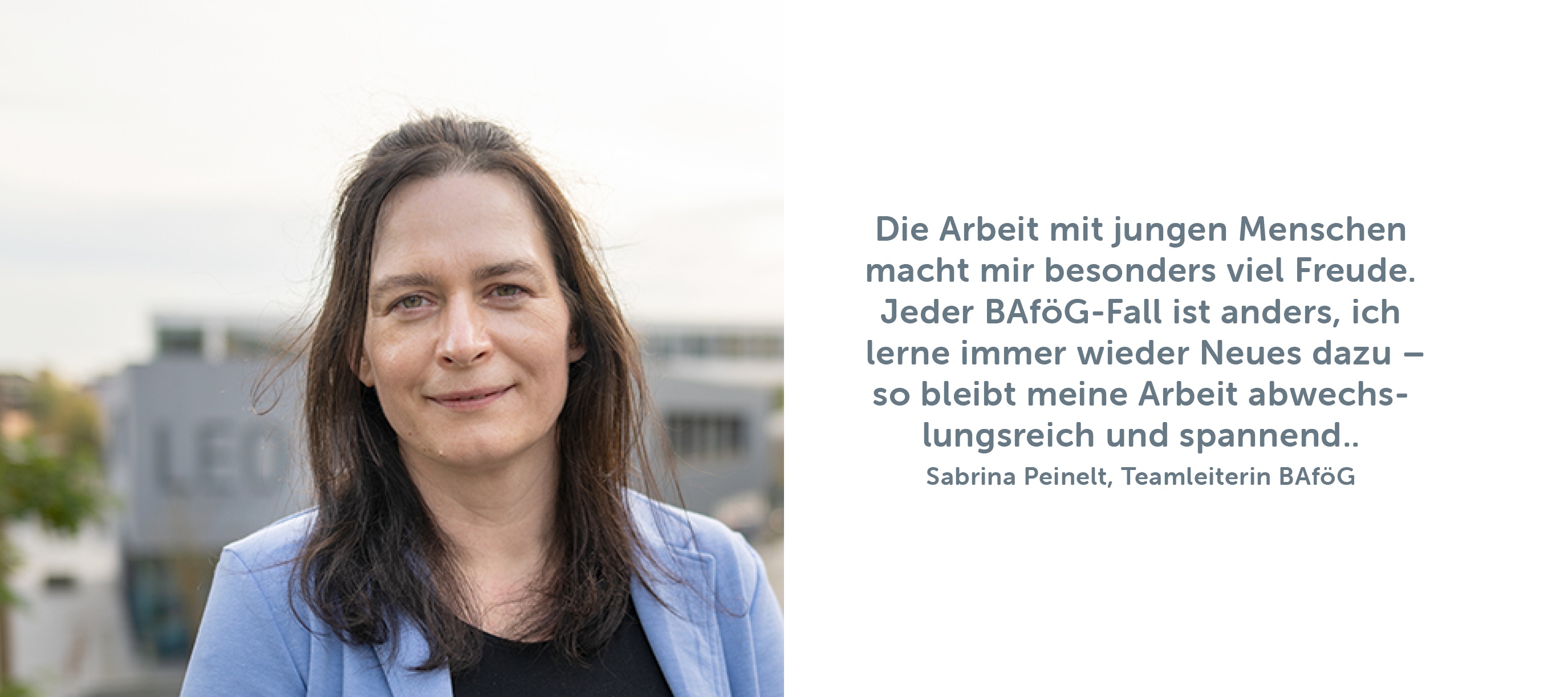 Sabrina Peinelt, Teamleiterin BAföG 